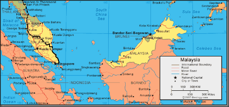 malaysia-map itinéraire