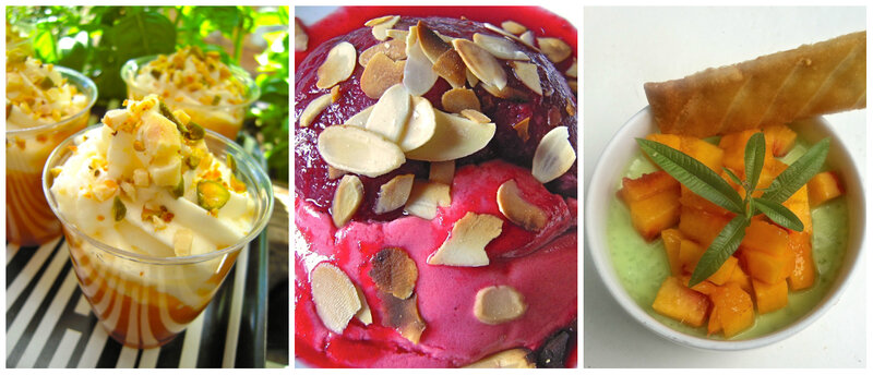 desserts aux pêches