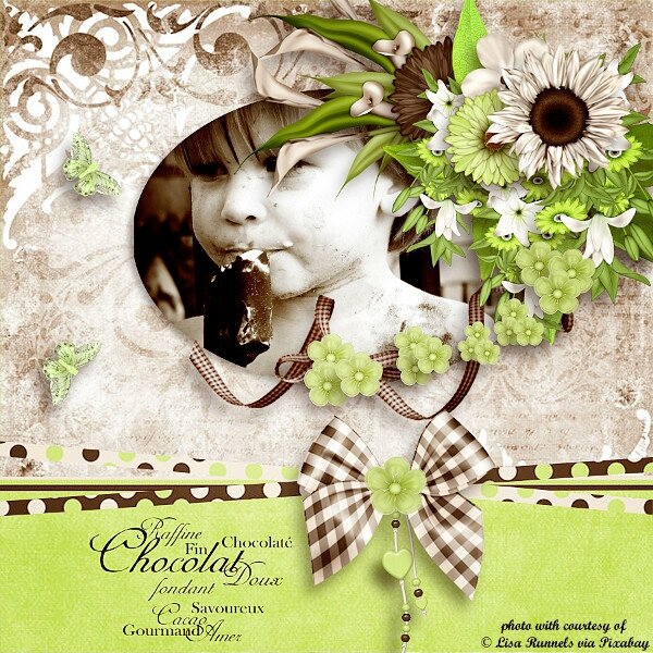 Page de Chrystal -kit Minty Chocolate de A Space Between - photo Lisa Runnels - WA Saskia