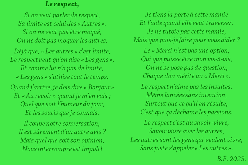 Le respect m41