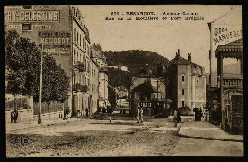 avenue carnot avec tram 1915 1930