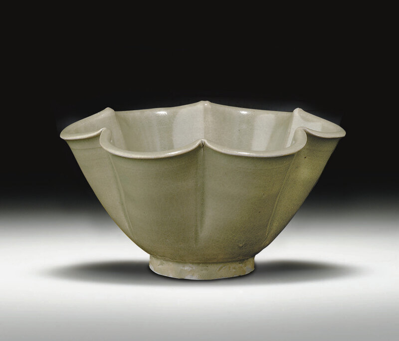 A Yaozhou celadon foliate bowl, Northern Song dynasty, 11th century