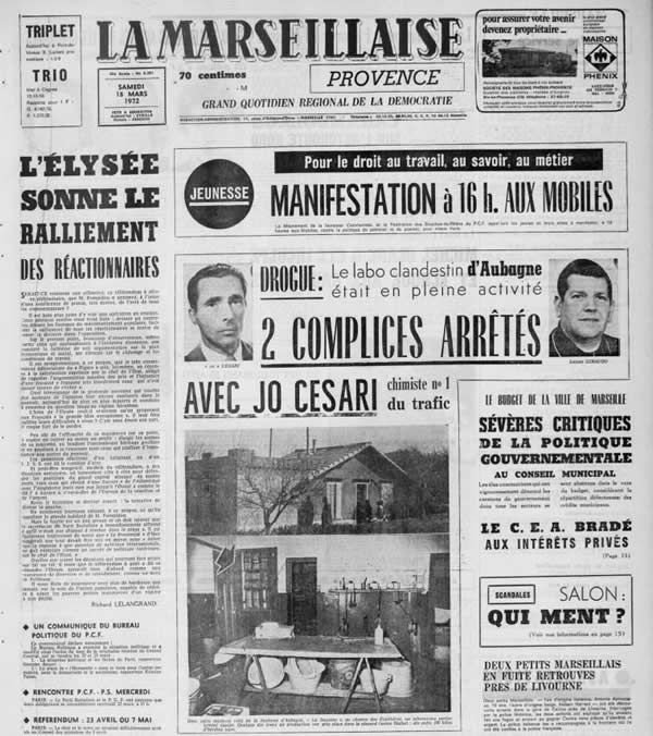 laboratoire clandestin aubagne