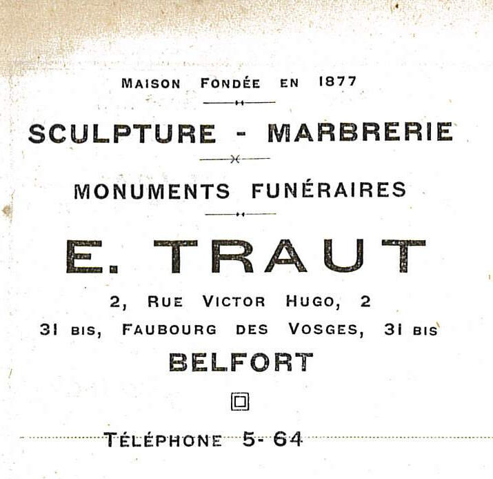 1927 09 29 Traut Devis socle 1R