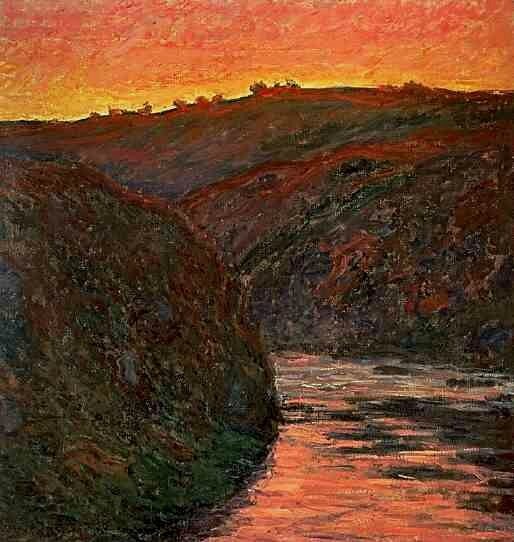 003-Claude Monet-Crozant-soleil couchant