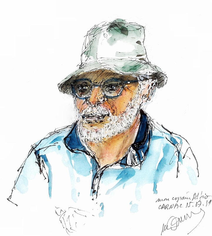 Alfio et le voilier 2019 Carnac - Copie