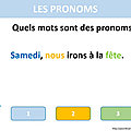 Leçon active - TBI-VPI-TNI-ENI - <b>Grammaire</b> - Les pronoms (CM1)