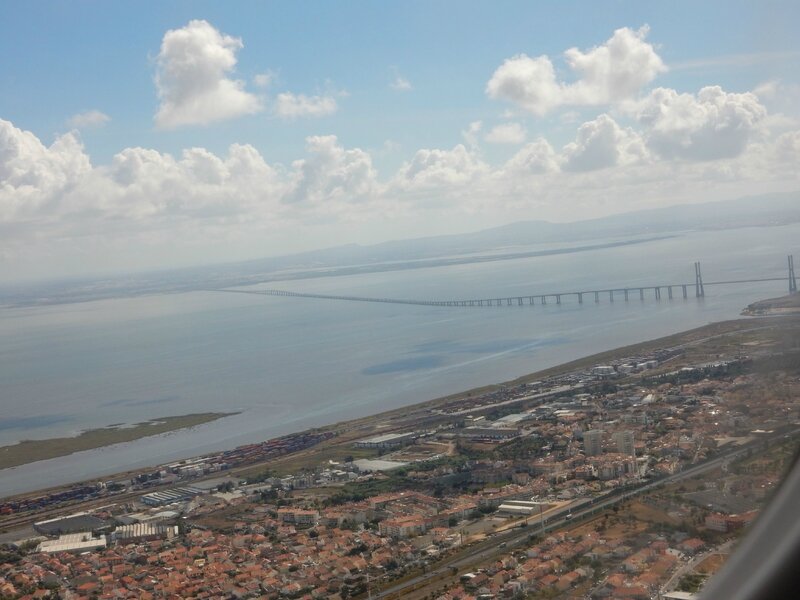 Arrivée à Lisbonne, le pont sur le Tage