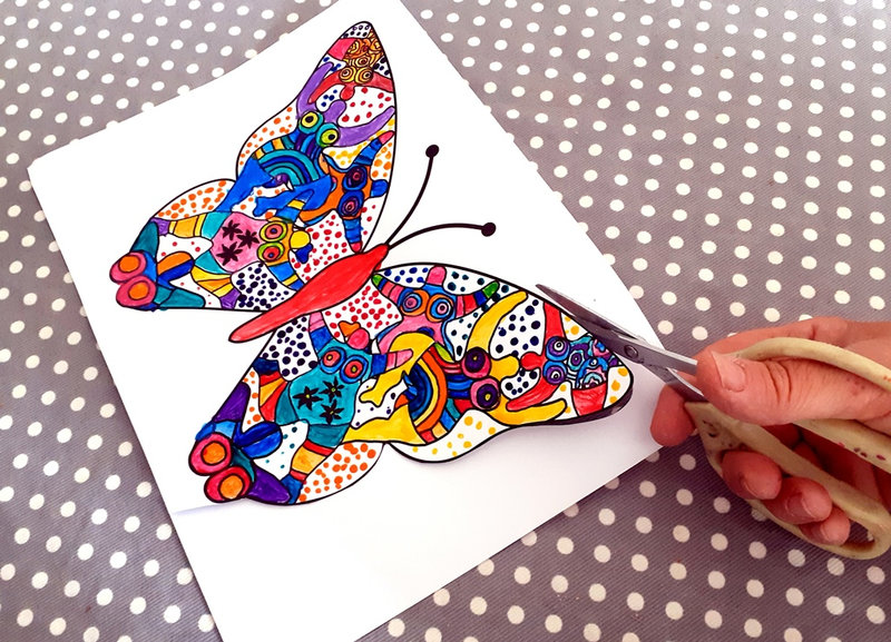 431-Fleurs Printemps- Papillon Niki de St Phalle (33)