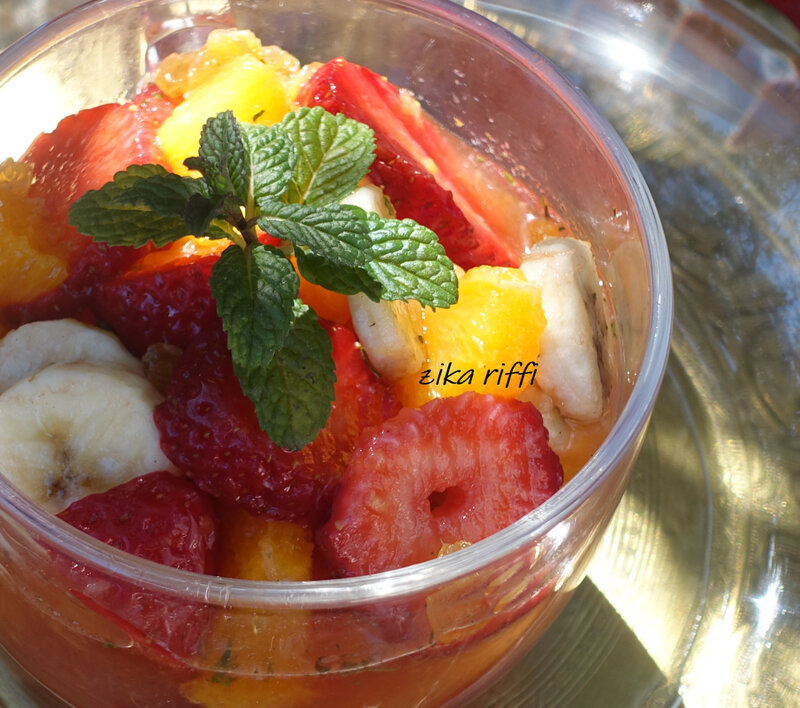 verrines fraises banane jus de citron 05
