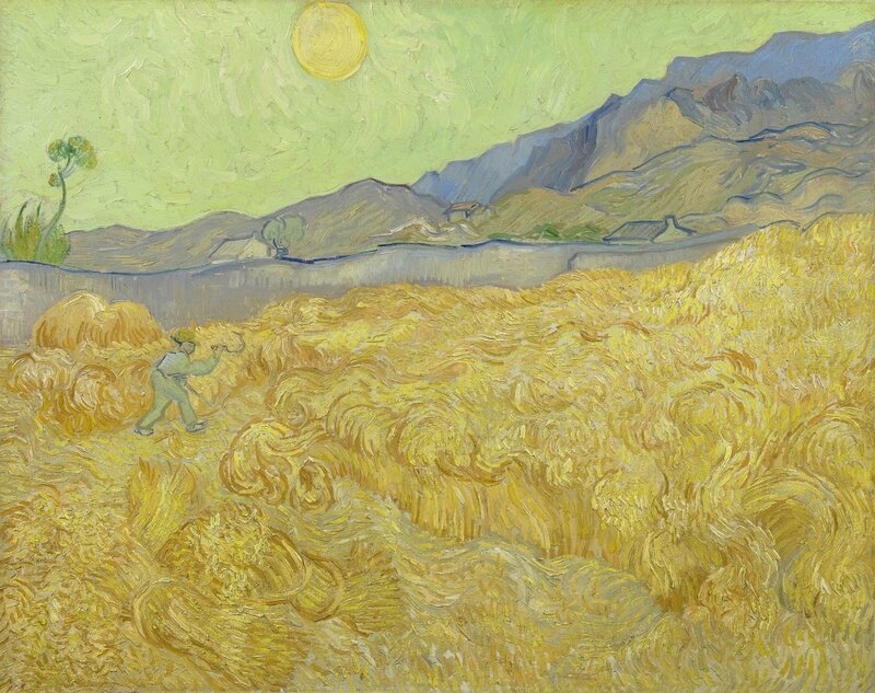 Vincent van Gogh, Wheatfield with a Reaper, 1889