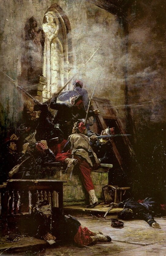 De Neuville, scène de combat dans une église (1881)