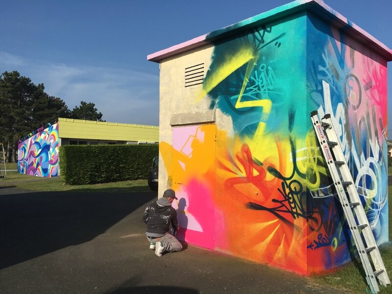 Azureva-Azurev'art-street art-art urbain-Hauteville-village vacances-Normandie-Zenoy