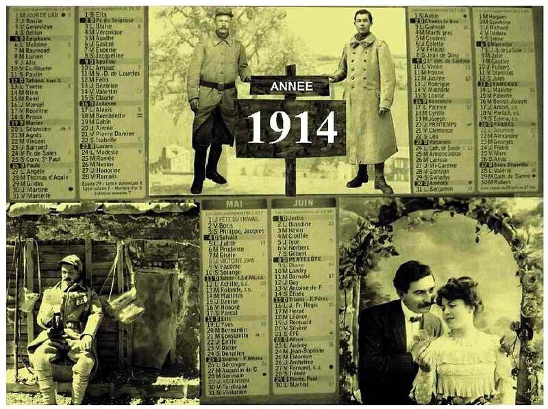 Calendrier 1914-1