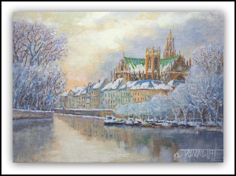 02 - Matin d'hiver à Metz - Huile sur toile - 33 x 24cm - N° 02 de 22 - -1