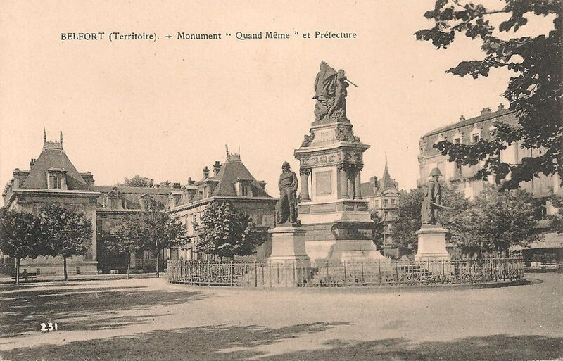 Belfort CPA Place République Monument 3 Sièges Préfecture R