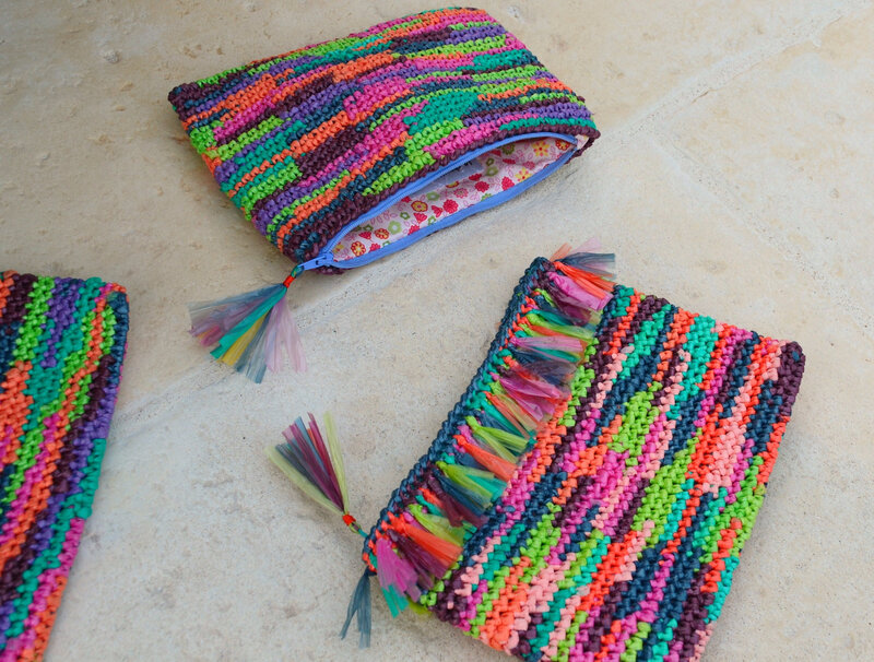 Trousse en sacs plastique(s) recyclés-crochet-récup-recyclage- DIY-La chouette bricole (3)