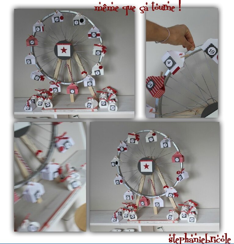 roue velo deco noel
