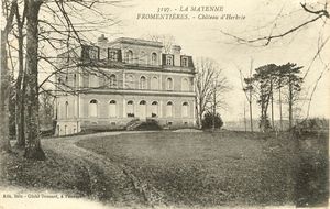 Château d'Erbrée vers 1905