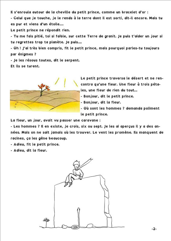 tapuscrit le petit prince 6 page 2