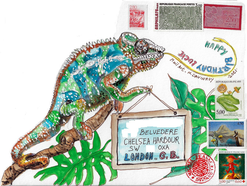 Art Postal Caméléon 2 - Copie