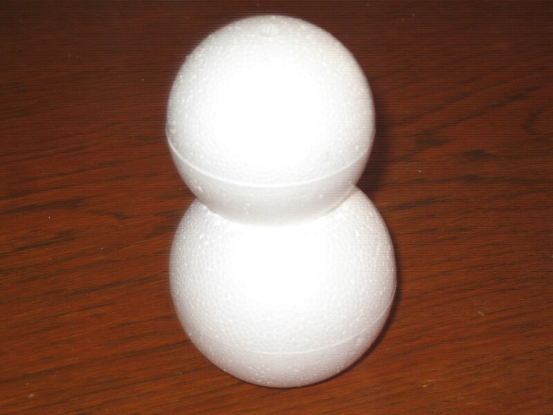 bonhomme de neige polystyrene 2