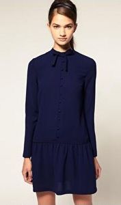 Minirobe_boutonn_e__encolure_montante_et_lavalli_re_by_ASOS