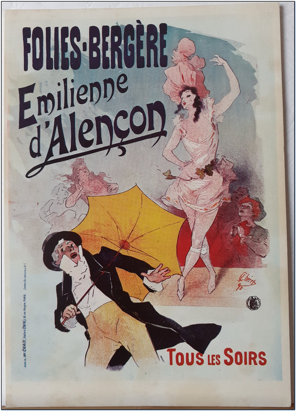 Folies Bergère - Emilienne d'Alençon - Affiche Chéret