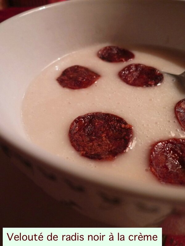 veloute radis noir