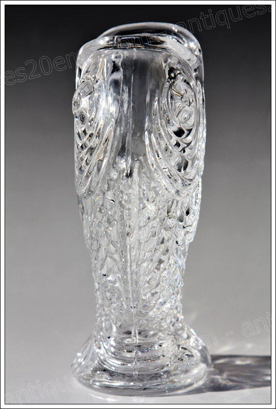 Rare vase Koï Emile Gallé cristal de Baccarat Art Nouveau