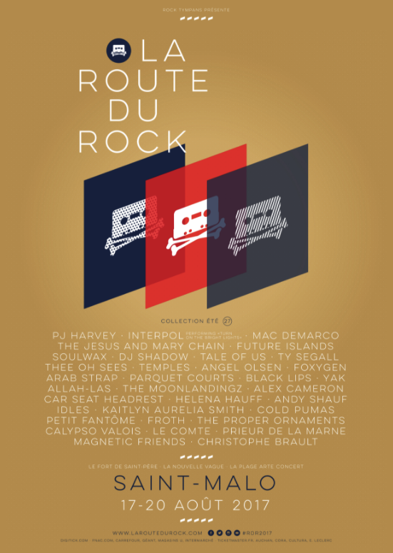 festival la Route du Rock RDR 2017 Saint-Malo affiche visuel