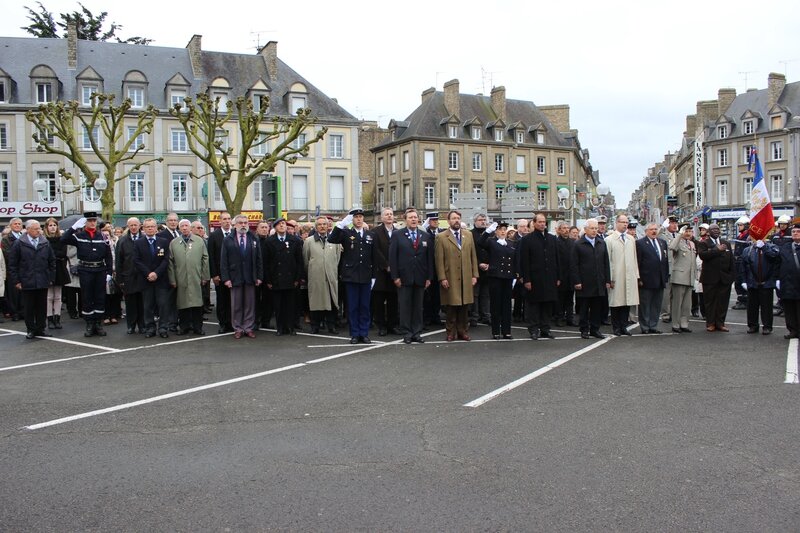 cérémonie 8 mai 2014 1945 Avranches place Littré