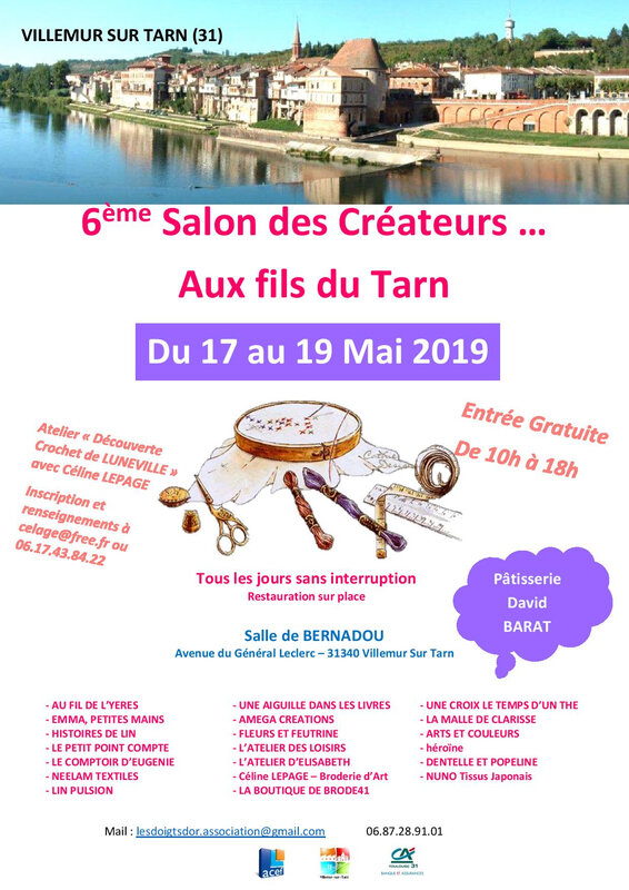 Affiche 2019 du 17 au 19 mai Villemur sur Tarn (31)