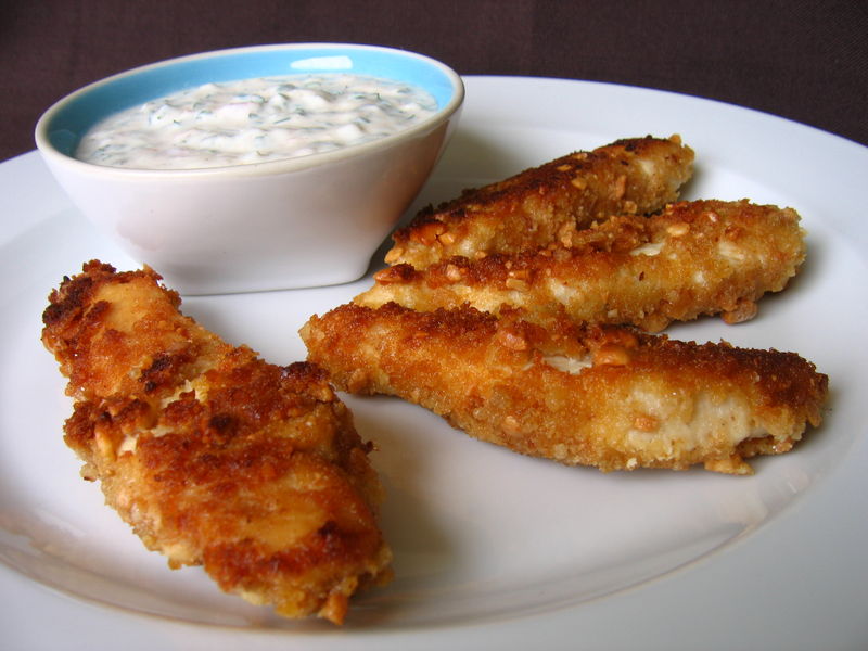 Bâtonnets de poulet aux cacahuettes