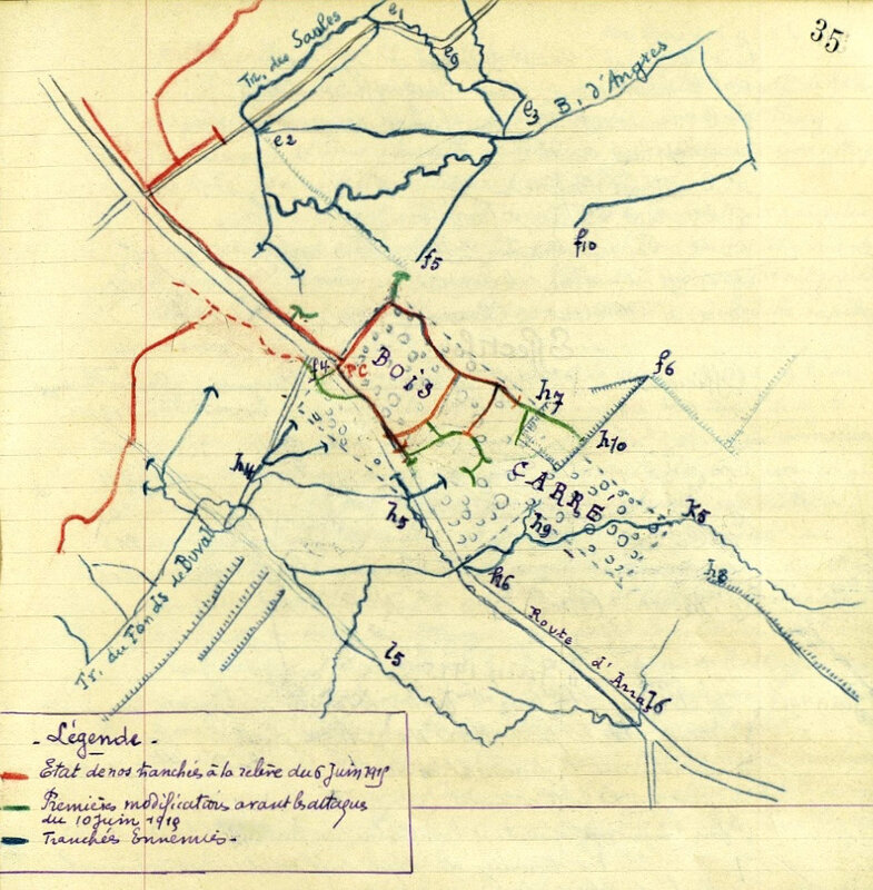 JMO 3e BCP, 6-10 juin 1915, Bois Carré