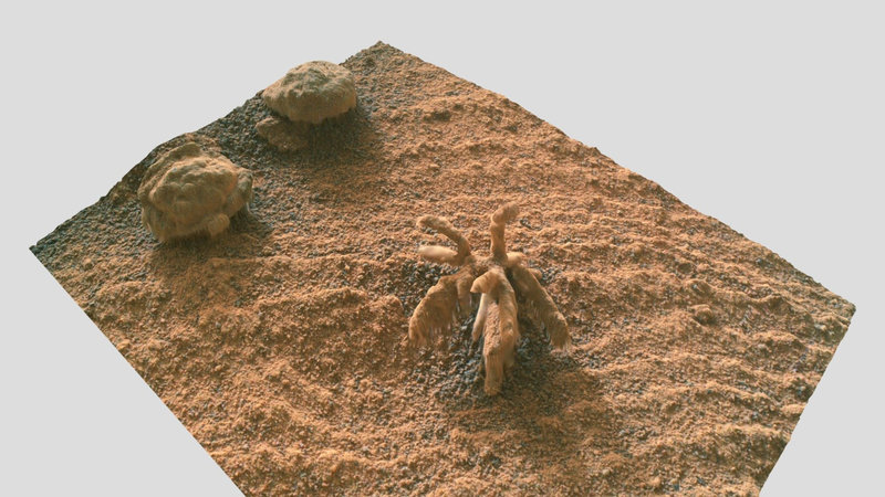 concrétion minérale sur Mars