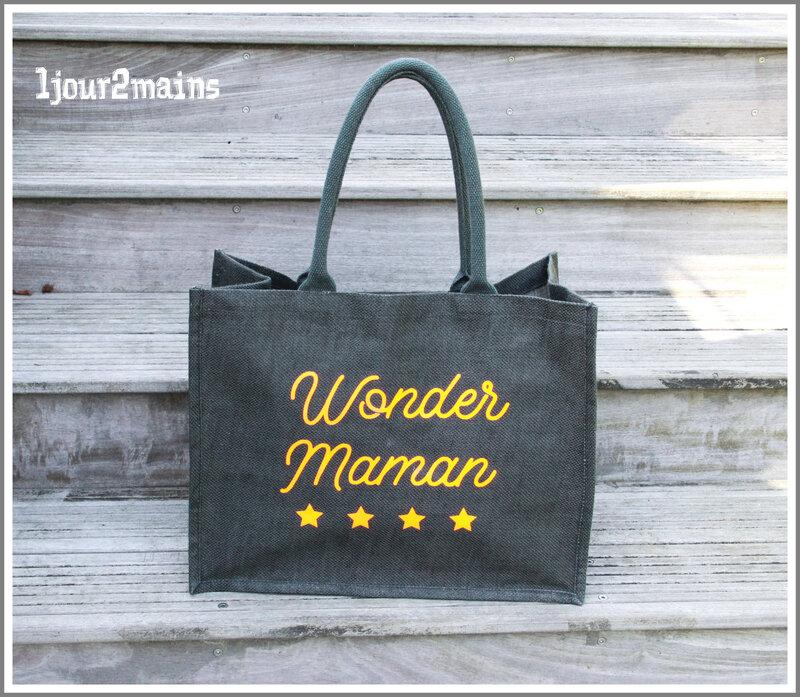 sac jute wonder maman