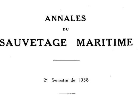 1938 Annales de sauvetage en Mer_1