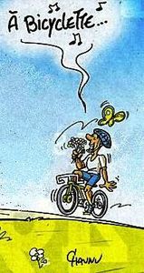 A bicyclette