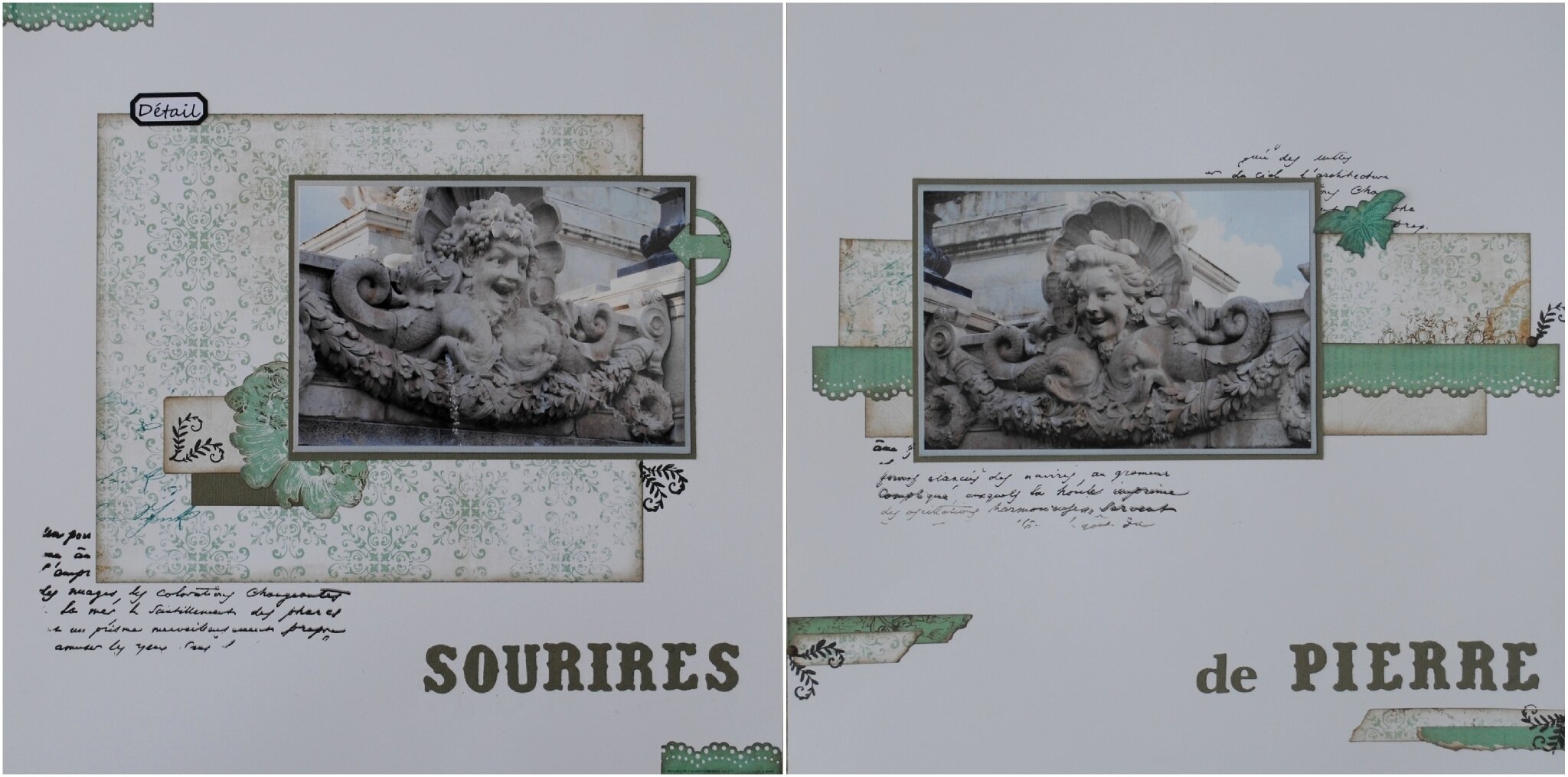 Sourires de pierre double page