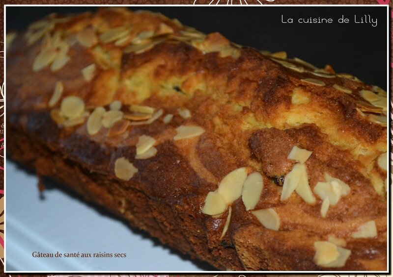 gâteau de santé aux raisins