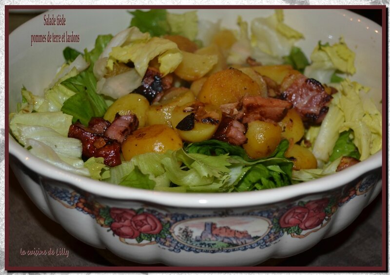 salade tiède pdt et lardons