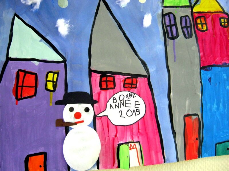 185_Noël et Nouvel an_Le village sous la neige (9)