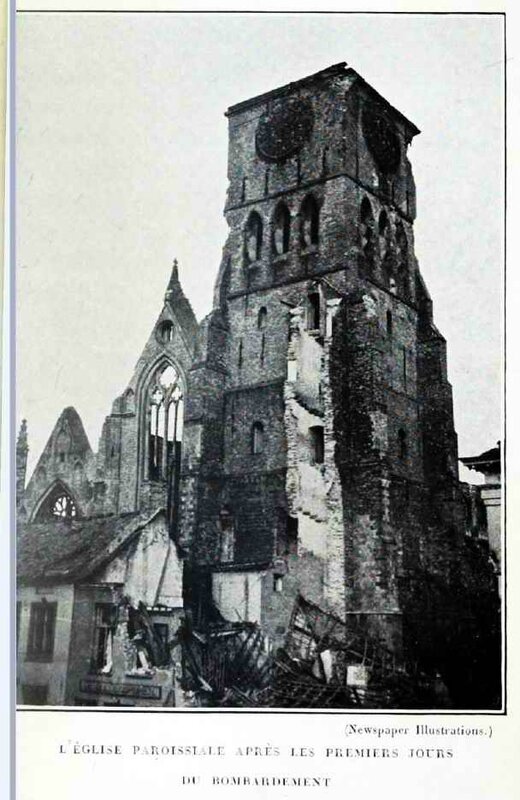 Dixmude église bombardée