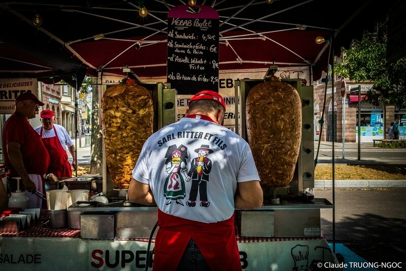 Donne Kebab alsacien 14 juillet 2017