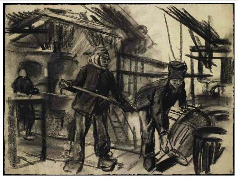Jonas chargement d une cuve de melinite fev 1918