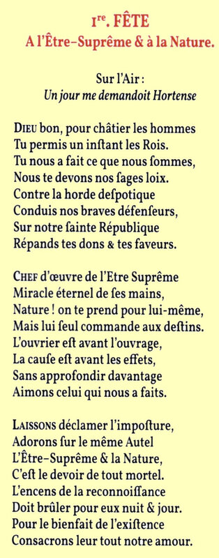 10 vendémiaire Chant