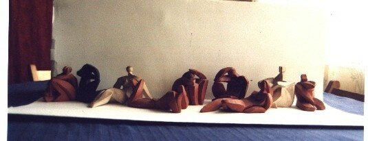STATUETTES LA PLAGE  JAUNE VAN RUY