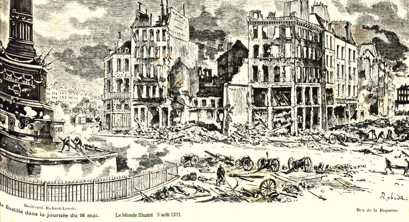 1871 5 aout monde illust ruines Pce de la Bast 26 mai