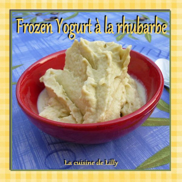 frozen yogurt rhubarbe